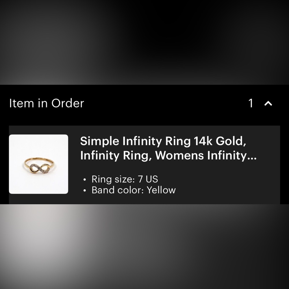 Simple Diamond Infinity Ring - image 2